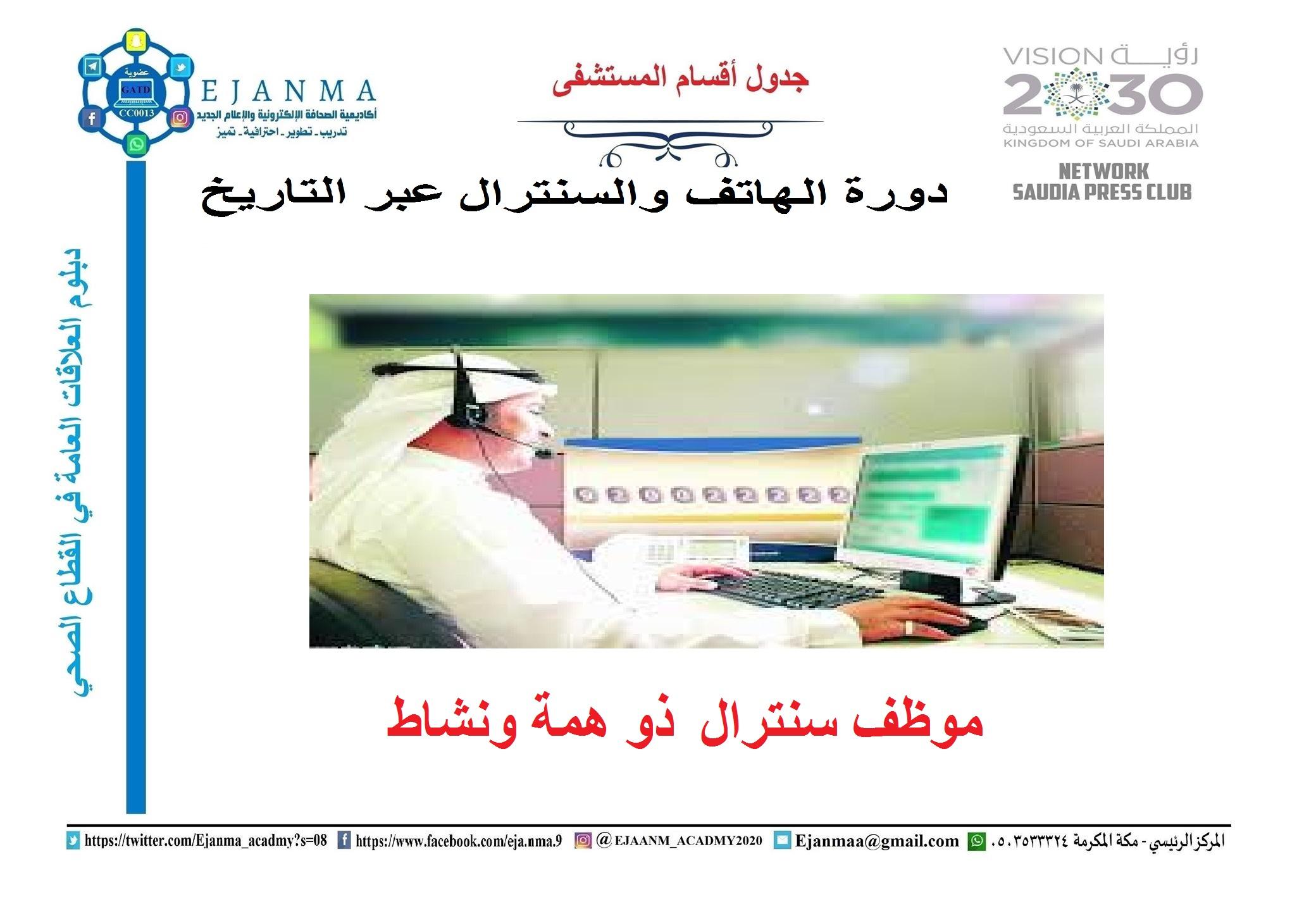 ايجانما تستأنف محاضرات  دبلوم العلاقات العامة في القطاع الصحي الخاص بدورة أهمية السنترال في المستشفيات